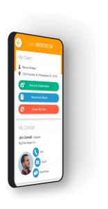 Livegenic customer portal display for live collaboration